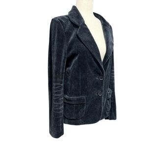 BCBGMaxAzria Velvet Two Button Blazer Size M * Office Party Event Whimsigoth